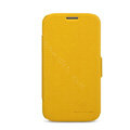 Nillkin Fresh leather Case Holster Cover Skin for Samsung I869 Galaxy Win - Yellow