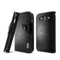 IMAK R64 book leather Case support flip Holster Cover for Samsung I9150 Galaxy Mega 5.8 - Black