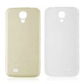 Leather Case PC Battery Back Cover Housing For Samsung I9500 GALAXY SIV S4 - Beige
