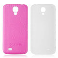 Leather Case PC Battery Back Cover Housing For Samsung I9500 GALAXY SIV S4 - Pink