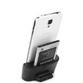 Original Dual Battery Charger + Micro USB 2.0 Data Cable For Samsung N7100 GALAXY Note2
