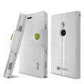IMAK R64 Flip leather Case support Holster Cover for Nokia Lumia 925T 925 - White