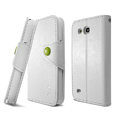IMAK R64 Flip leather Case support Holster Cover for Samsung I869 Galaxy Win - White