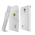 IMAK R64 Flip leather Case support Holster Cover for Samsung I9190 GALAXY S4 Mini - White