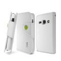 IMAK R64 Flip leather Case support Holster Cover for Samsung S6810 Galaxy Fame - White