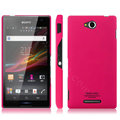 IMAK Ultrathin Matte Color Cover Hard Case for Sony Ericsson S39h Xperia C - Rose