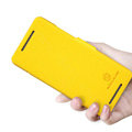 Nillkin Fresh Flip leather Case book Holster Cover Skin for HTC 601E ONE Mini M4 - Yellow