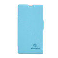 Nillkin Fresh Flip leather Case book Holster Cover Skin for Sony Ericsson M36h Xperia ZR - Blue