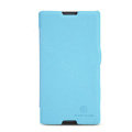 Nillkin Fresh Flip leather Case book Holster Cover Skin for Sony Ericsson S39h Xperia C - Blue
