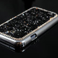 Luxury Bling Case Protective Shell Cover for Samsung GALAXY S4 I9500 SIV - Black