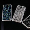 Luxury Bling Case Protective Shell Cover for Samsung GALAXY S4 I9500 SIV - Blue
