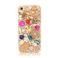 Bling Crystal Cover Rhinestone Diamond Case For iPhone 5C - Gold