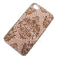 Bling S-warovski crystal cases diamond covers for iPhone 5C - Brown