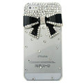Bowknot diamond Crystal Cases Bling Hard Covers for iPhone 5C - Black