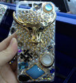 S-warovski crystal cases Bling Cow diamond cover for iPhone 5C - Gold