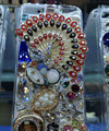 S-warovski crystal cases Bling Peacock diamond cover for iPhone 5C - Red