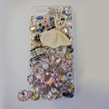Bling S-warovski crystal cases Ballet girl diamond cover for iPhone 5S - Pink