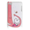 Cartoon cat Silicone Cases covers for iPhone 5S - Red