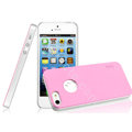 IMAK Matte double Color Cover Hard Case for iPhone 5S - Pink