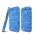 IMAK RON Series leather Case Support Holster Cover for Samsung GALAXY NoteIII 3 - Blue