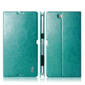 IMAK R64 Flip leather Case support Holster Cover for Sony Ericsson XL39H Xperia Z Ultra - Green