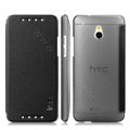 IMAK Shell Leather Case Holster Cover Skin for HTC 601E ONE Mini M4 - Black