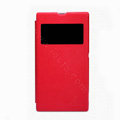 Nillkin Stylish Flip leather Case Holster Cover Skin for Sony Ericsson XL39H Xperia Z Ultra - Red