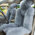 Universal Australia Genuine Sheepskin Car Seat Cover Sheep Wool Auto Cushion 4pcs Sets - Blue