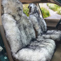 Universal Australia Real Sheepskin Car Seat Cover Sheep Wool Auto Cushion 4pcs Sets - Grey