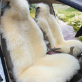 Universal Australia Real Sheepskin Car Seat Cover Sheep Wool Auto Cushion 4pcs Sets - White