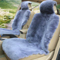 Universal KQ02 Australia Real Sheepskin Car Seat Cover Sheep Wool Auto Cushion 4pcs Sets - Blue