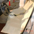 Universal Non-woven Disposable Car Front + Rear Bench Seat Covers 3pieces Sets - Beige