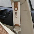 Classic Cartoon Coola Bear Synthetic Fiber Automotive Seat Safety Belt Covers Car Decoration 2pcs - Beige