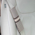 Good Polka Dot Synthetic Fiber Automotive Seat Safety Belt Covers Car Decoration 2pcs - Beige