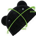 High Quality Bear Velvet Auto Car Seat Safety Belt Adjuster Strap Covers For Kids - Black