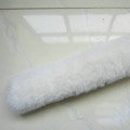 Winter Synthetic Sheepskin Auto Seat Safety Belt Covers Pads Car Decoration 2pcs - White