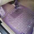 Cheap Clear PVC Plastic Universal Vehicle Auto Foot Carpet Car Floor Mats 5pcs Sets - Purple