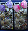 S-warovski crystal cases Bling Bowknot diamond cover for iPhone 6 Plus - Purple