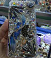 S-warovski crystal cases Bling Flowers diamond cover skin for iPhone 6 Plus - White