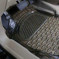 Best Clear PVC Plastic Universal Vehicle Auto Foot Carpet Car Floor Mats 5pcs Sets - Black