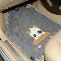 New Pickup Lace Universal Front Rear Carpet Josdog Car Floor Mats Plush 5pcs Sets For Girls - Grey
