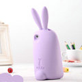 TPU Three-dimensional Rabbit Covers Silicone Shell for iPhone 6 Plus 5.5 - Purple