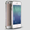 Quality Bling Aluminum Bumper Frame Cover Diamond Shell for iPhone 6S - Grey