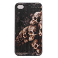 Skull Hard Back Cases Covers Skin for iPhone 6S - Black EB003