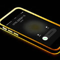 Rock Luminescence TPU Bumper Frame Covers Silicone Cases for iPhone 7 - Gold