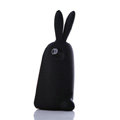 TPU Three-dimensional Rabbit Covers Silicone Shell for iPhone 7 - Black