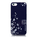 Nillkin Platinum Elegant Hard Cases Skin Covers for iPhone 6S Plus - Butterfly Flower Blue