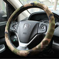 Calssic Man Wave Camo Cloth Auto Grip Steering Wheel Covers 15 inch 38CM - Green