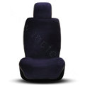 Winter Genuine Wool Auto Cushion Women Fashion Universal Car Seat Covers 11pcs Sets - Purple