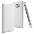 IMAK Earl Windows Leather Cases Holster Covers Skin for Samsung Galaxy S6 G920F G9200 - White